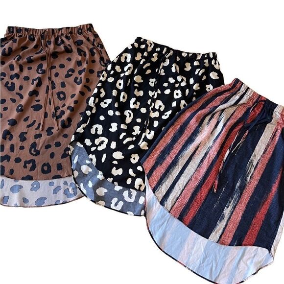 SHEIN Summer Flowy Skirt Set bundle Size Medium (6) animal print daywear - Picture 1 of 12